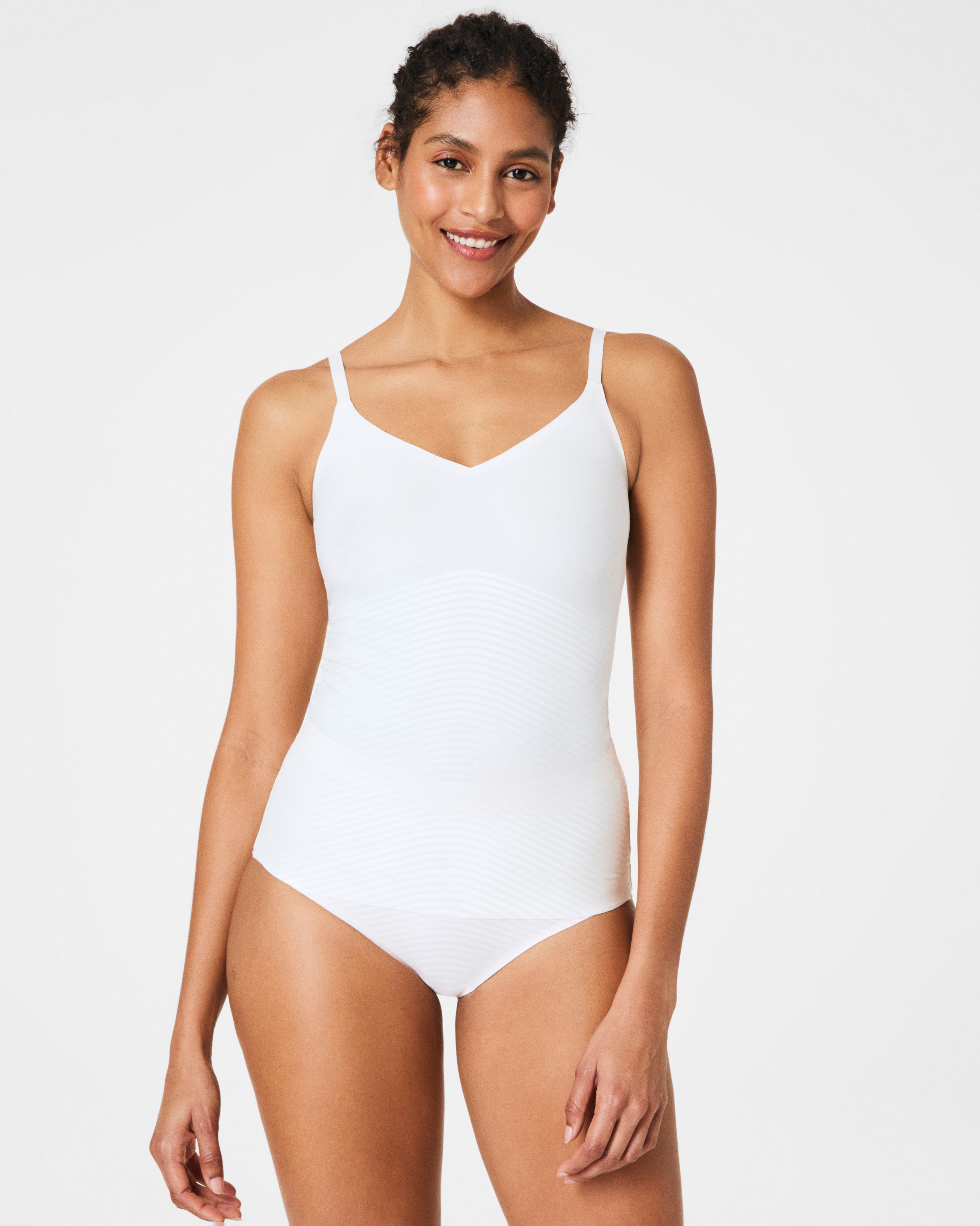 SPANX Shapewear Invisible Supima Cotton Cami - Seamless Slimming Tank Top for Women | Perfect for Layering, Office Wear & Everyday Comfort