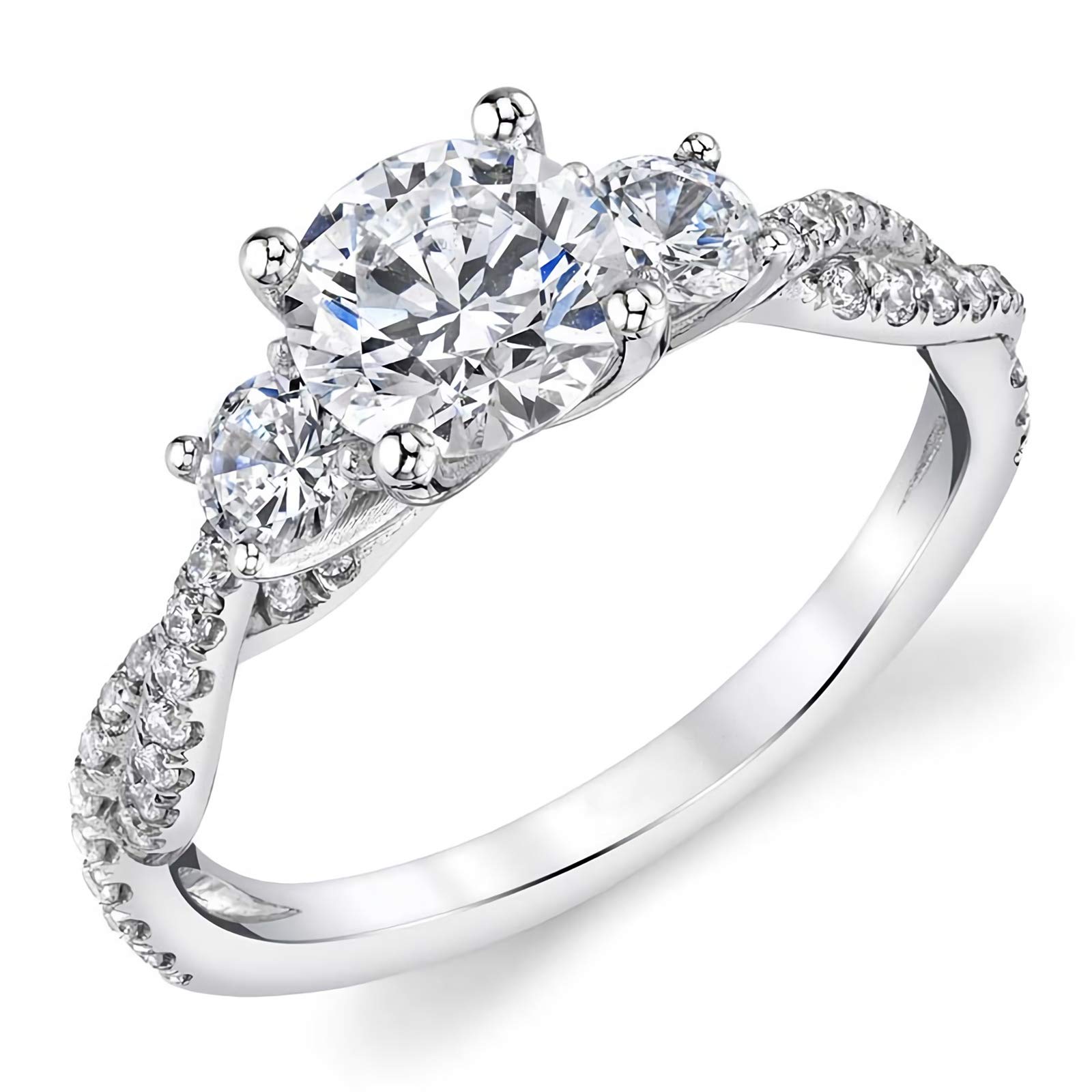Moissanite Engagement Rings for Women - 10K 14K 18K Gold & Platinum Plated Silver - 6 Elegant Styles - Perfect for Proposals, Anniversaries & Special Occasions