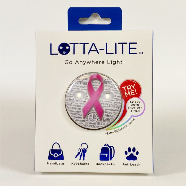 Lotta Lite Breast Cancer Awareness Bracelet - Support & Raise Awareness for Breast Cancer - Perfect for Fundraisers, Survivors & Supporters