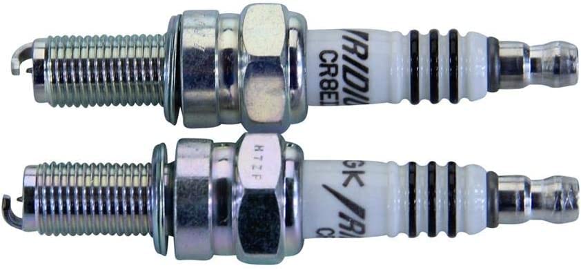 NGK Iridium Spark Plug Set CR8EIX 4218 (2-Piece) - High Performance Replacement for Motorcycles, ATVs & Small Engines - Improves Fuel Efficiency & Engine Power