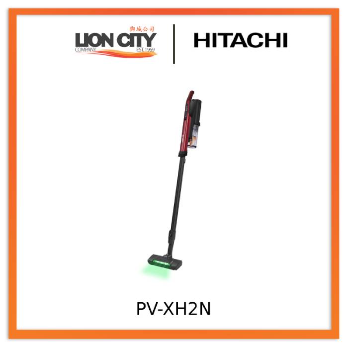Hitachi PV XH2N Cordless Stick Vacuum Cleaner - Lightweight Powerful Suction for Hardwood Floors & Carpets | Perfect for Home, Office & Pet Hair Cleaning