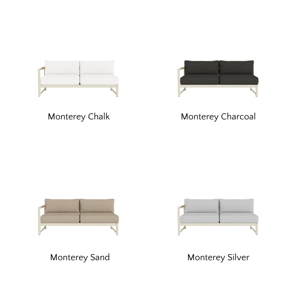 Breeze XL Outdoor 2-Seat Patio Sofa with Left Armrest - Perfect for Backyard, Garden, and Poolside Relaxation