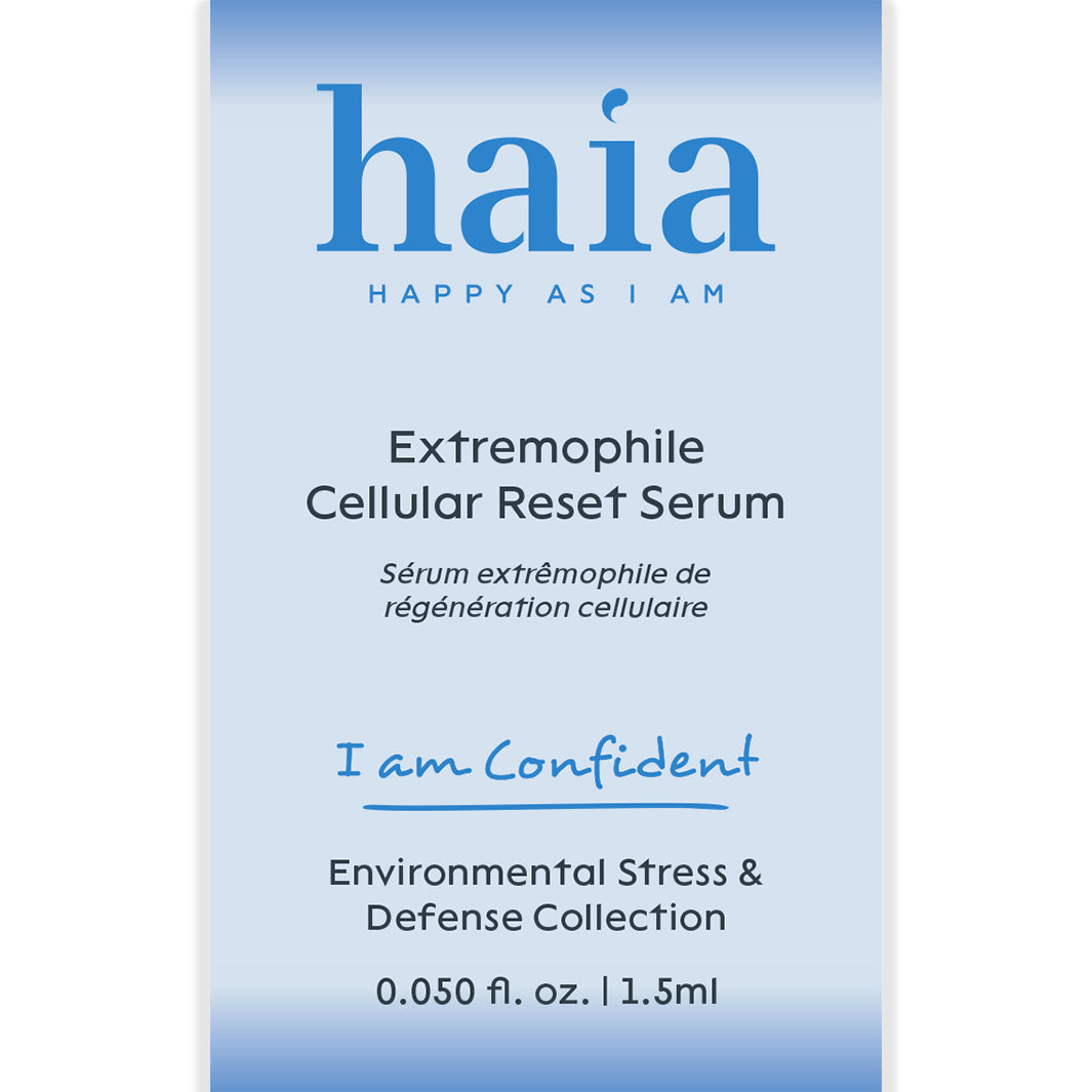 Haia I Am Confident Extremophile Cellular Reset Serum - Anti-Aging Face Serum for Youthful Skin | Day & Night Hydration for All Skin Types