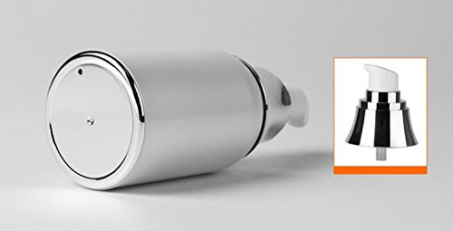 1Pcs White Acrylic Airless Pump Vacuum Bottle - 120ml/4oz Empty Portable Cosmetic Container for Lotion, Serum & Makeup | Leak-Proof Travel Toiletry Storage | Perfect for Skincare, Foundation & Liquid Cosmetics