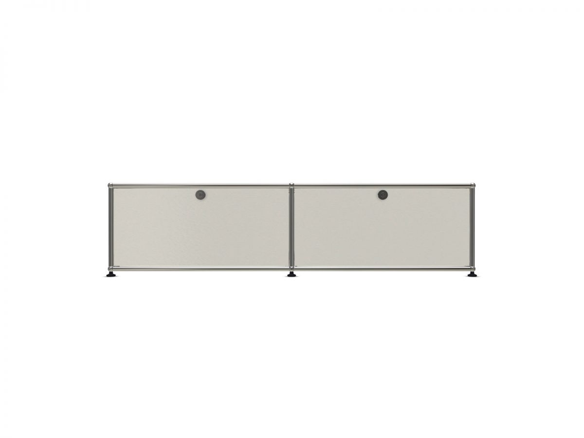 Haller Low Sideboard M - Modern Minimalist TV Stand with Storage, Wooden Media Console for Living Room, Bedroom & Office - Perfect for Organizing Electronics, Books & Decor