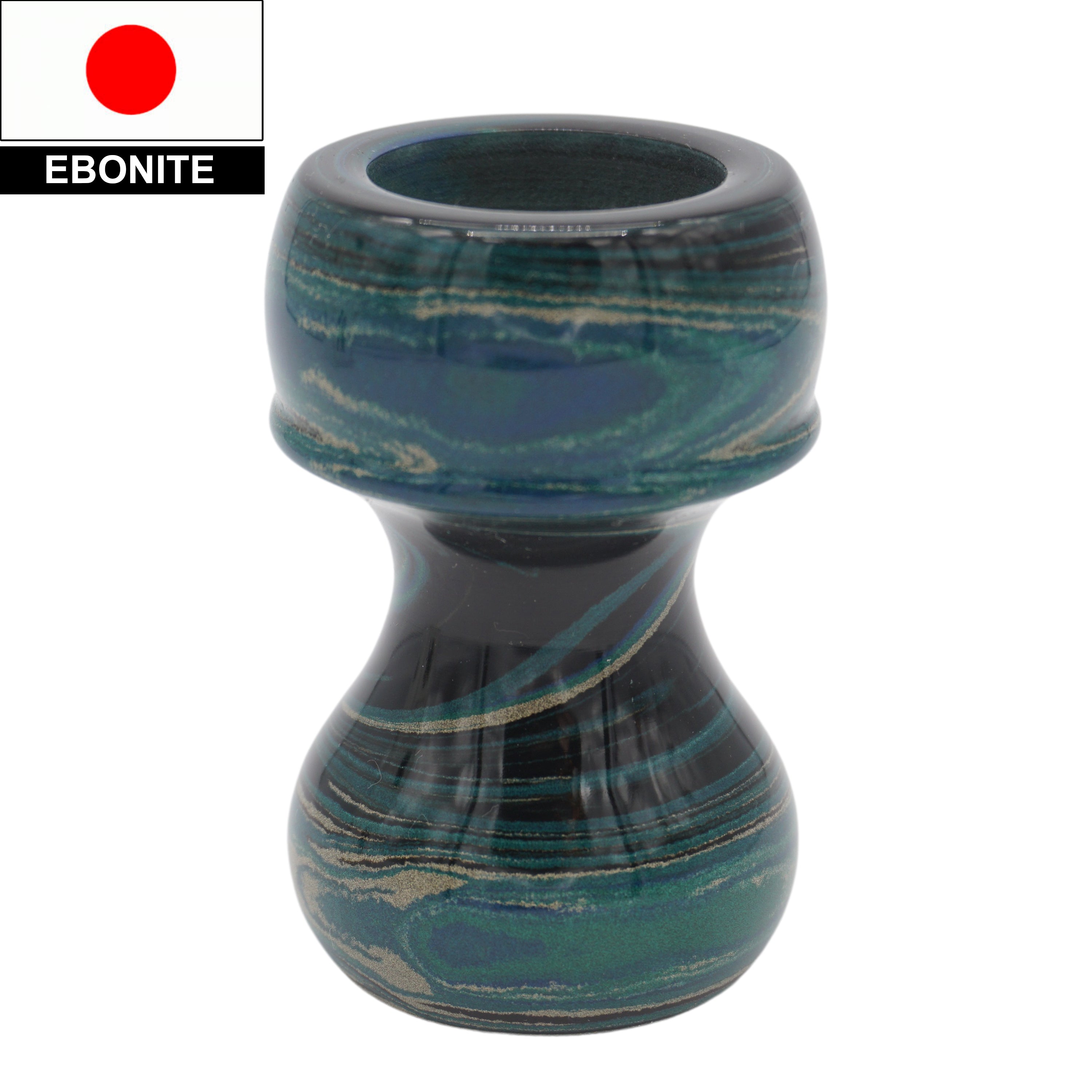 Premium Handcrafted Ebonite Shaving Brush Handle - Fits 24mm & 26mm Knots - Perfect for Wet Shaving, Grooming Kits & Luxury Bathroom Accessories