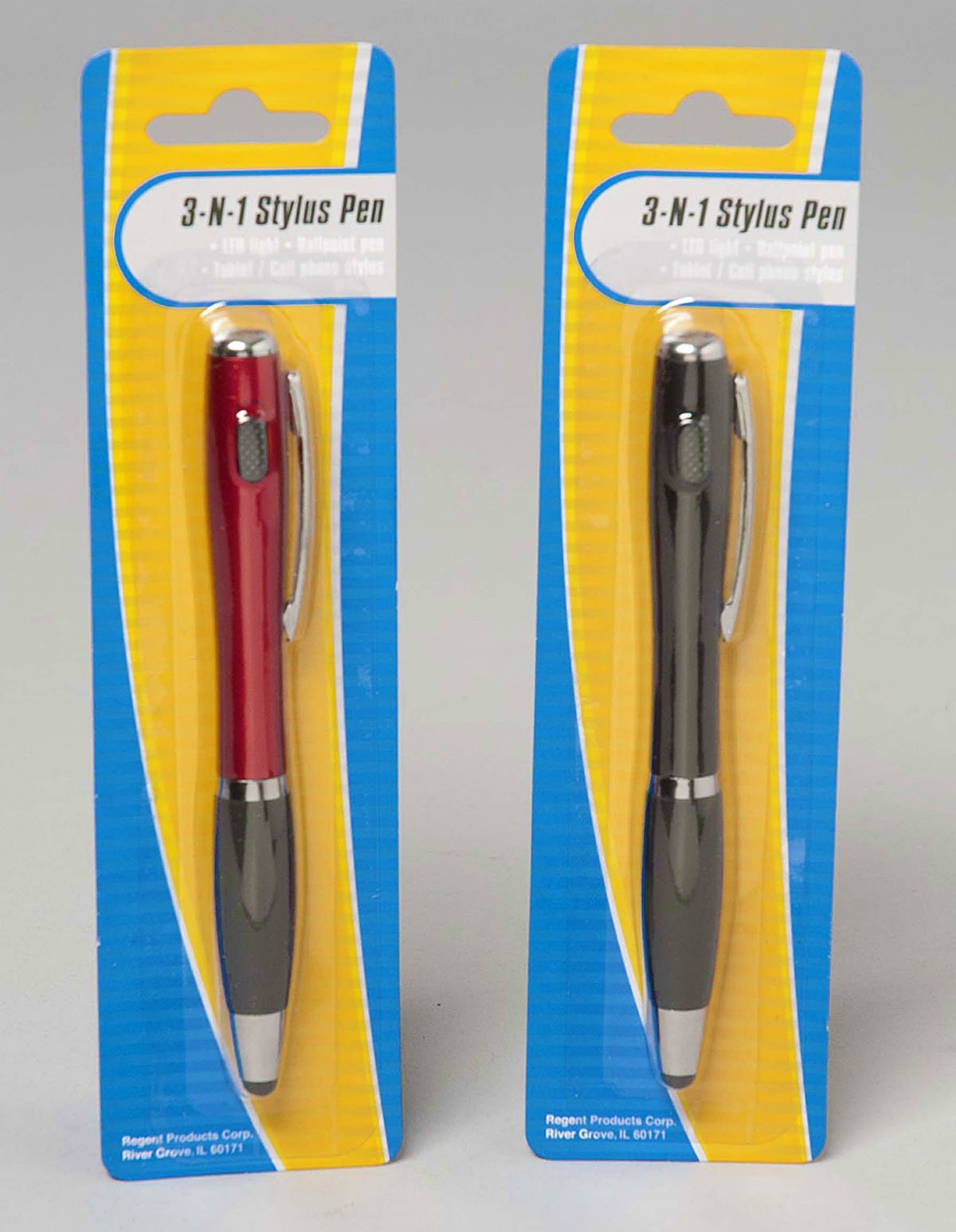2-in-1 Stylus Pen with LED Light & Ballpoint Tip - Compatible with Touch Screen Tablets & Smartphones - Perfect for Note Taking, Drawing & Presentations