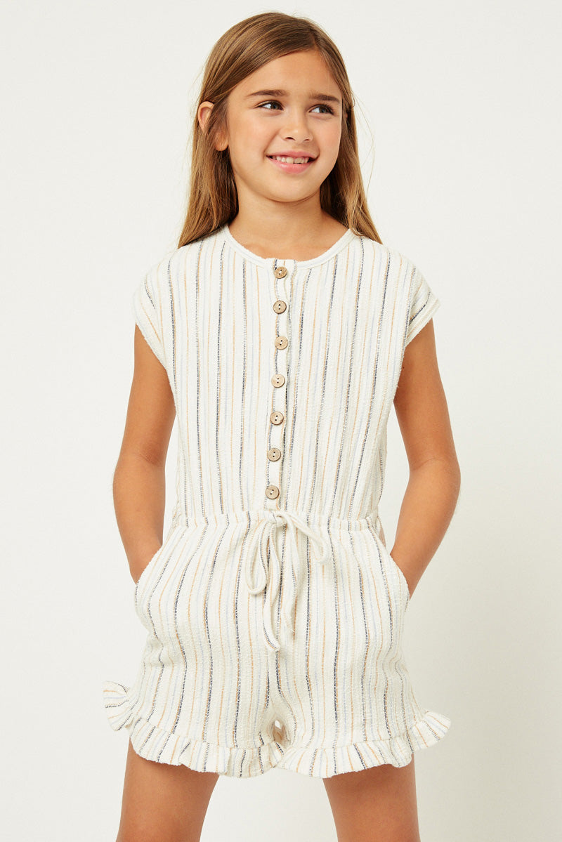 Stylish Stripe Button Down Romper for Women - Casual Summer Outfit, Beach Cover-Up & Vacation Dress