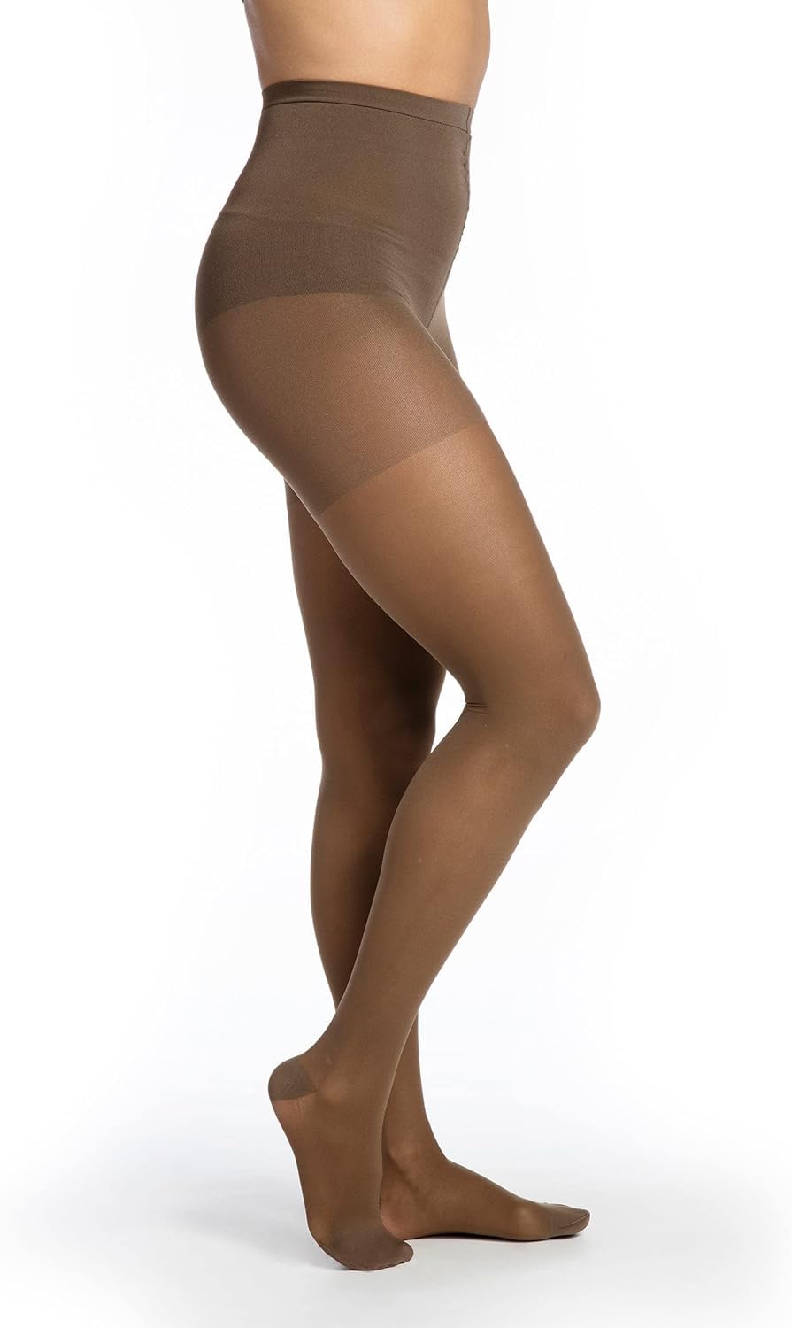 SIGVARIS Women's Style Sheer 780 Closed Toe Pantyhose 15-20mmHg Compression Stockings - Dark Navy - Small Long - Perfect for Travel, Work & Varicose Vein Relief