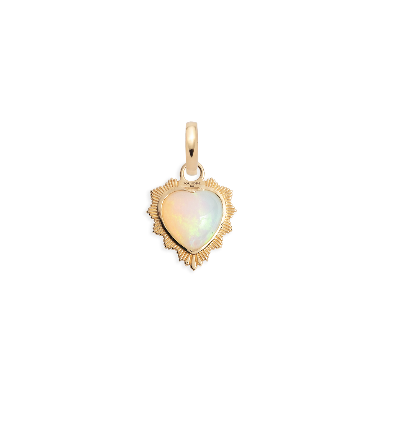 Opal Gemstone Heart Pendant Necklace with Annex Link - Elegant Jewelry Gift for Women, Perfect for Valentine's Day, Anniversary & Romantic Occasions