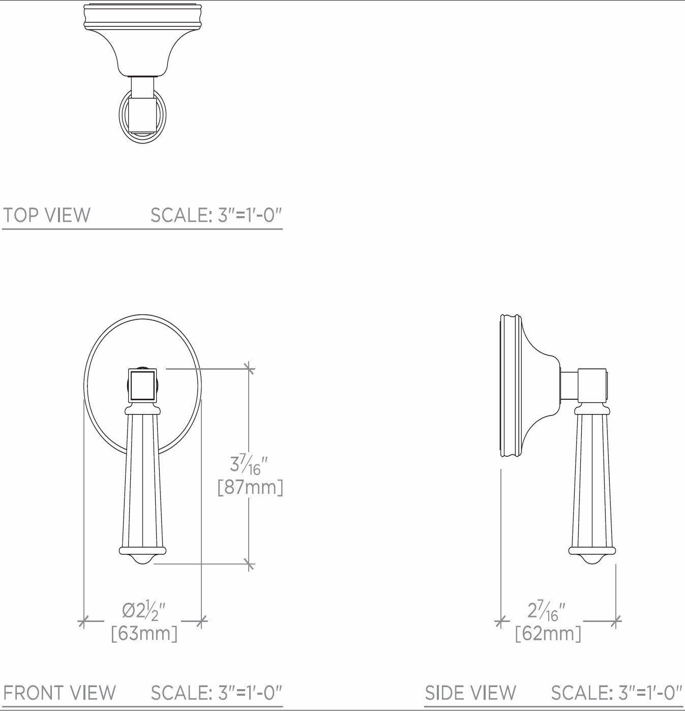 Waterworks Boulevard Volume Control Valve Trim with Metal Lever Handle in Matte Gold - Perfect for Bathroom & Kitchen Faucet Upgrades, Shower Systems, and Luxury Home Renovations
