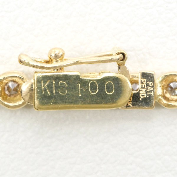 18K Yellow Gold Diamond Bracelet with Authentic Certification - Perfect for Weddings, Anniversaries & Special Occasions