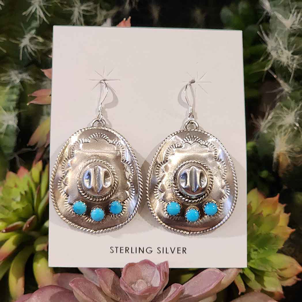 Stylish Van Cowboy Hat Earrings for Women - Western Fashion Accessories - Perfect for Country Music Concerts, Rodeos, and Cowgirl Outfits