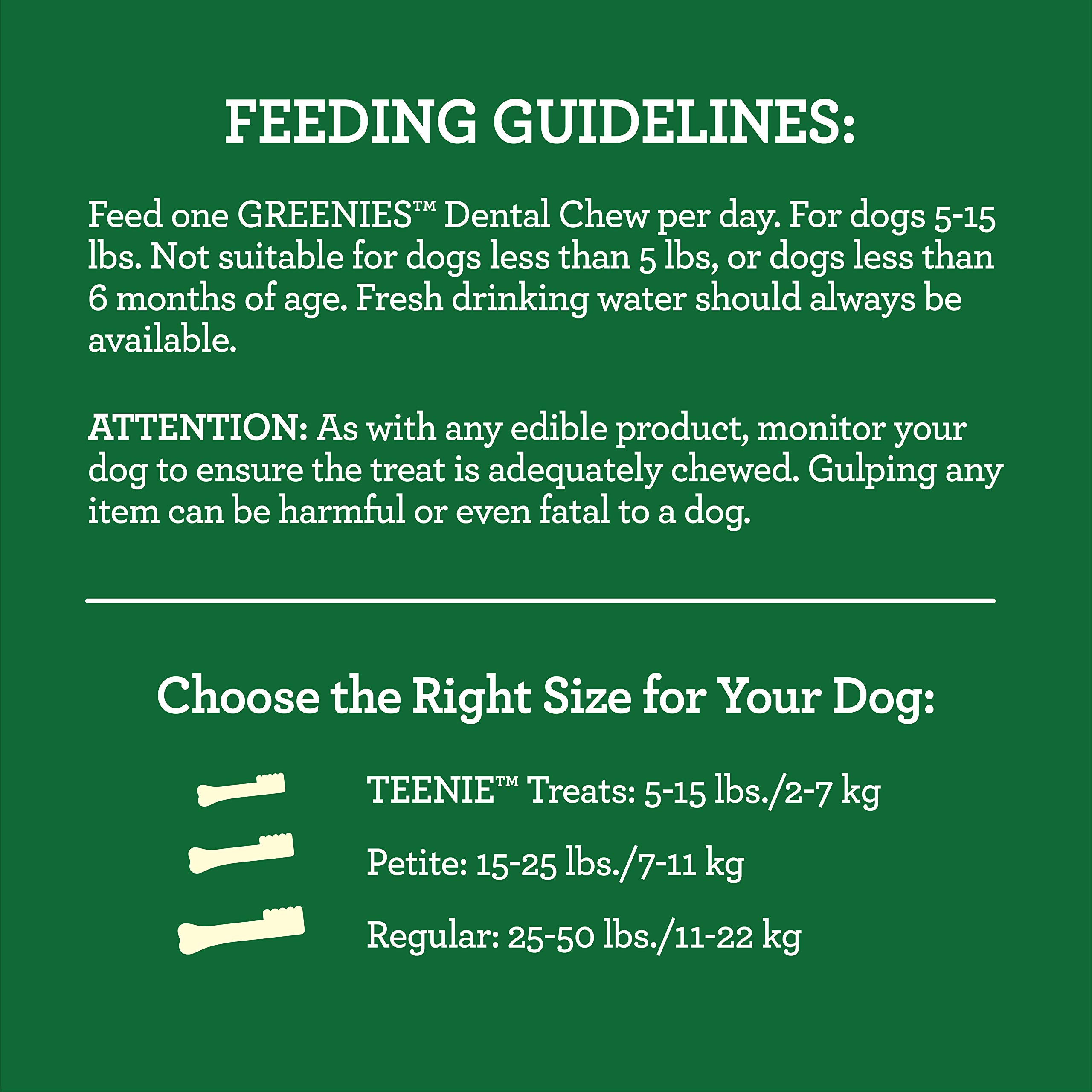 Greenies Puppy Teenie Natural Dental Care Chews for Dogs 6+ Months - 12 oz Pack (20 Treats) | Oral Health Dog Treats for Fresh Breath & Tartar Control | Perfect for Small Breed Puppies & Training Rewards