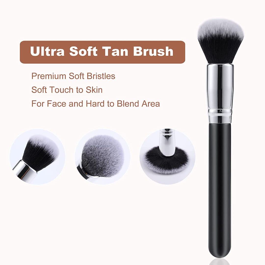 Sanfery 5-Pack Self Tanning Mitt Applicator Kit - Includes Tanning Gloves, Back Applicator, Mini Mitt & Exfoliating Brush for Flawless Fake Tan Application | Perfect for Body, Face & Hard-to-Reach Areas | At-Home Sunless Tanning Essentials