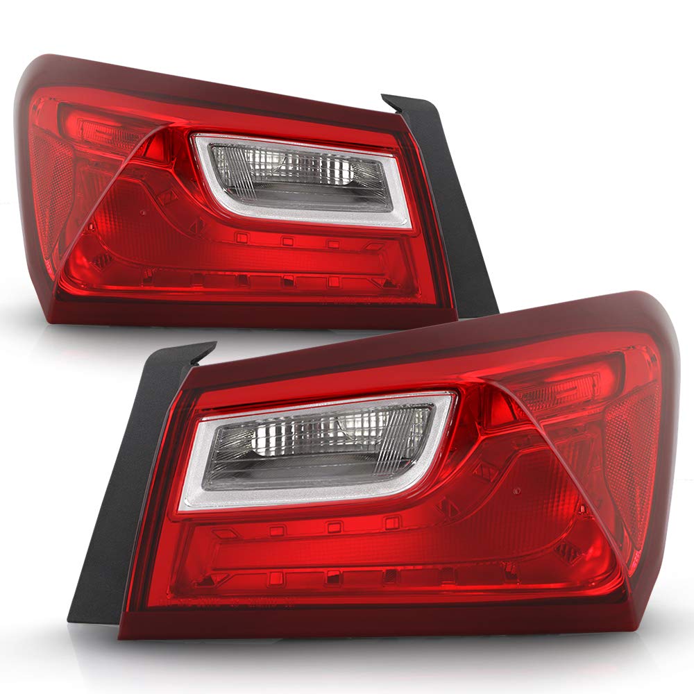 ACANII Replacement Tail Lights for 2016-2020 Chevy Malibu - OEM Style Non-LED Taillamp Assembly (Driver & Passenger Side) - Perfect for Night Driving Safety & Car Restoration Projects