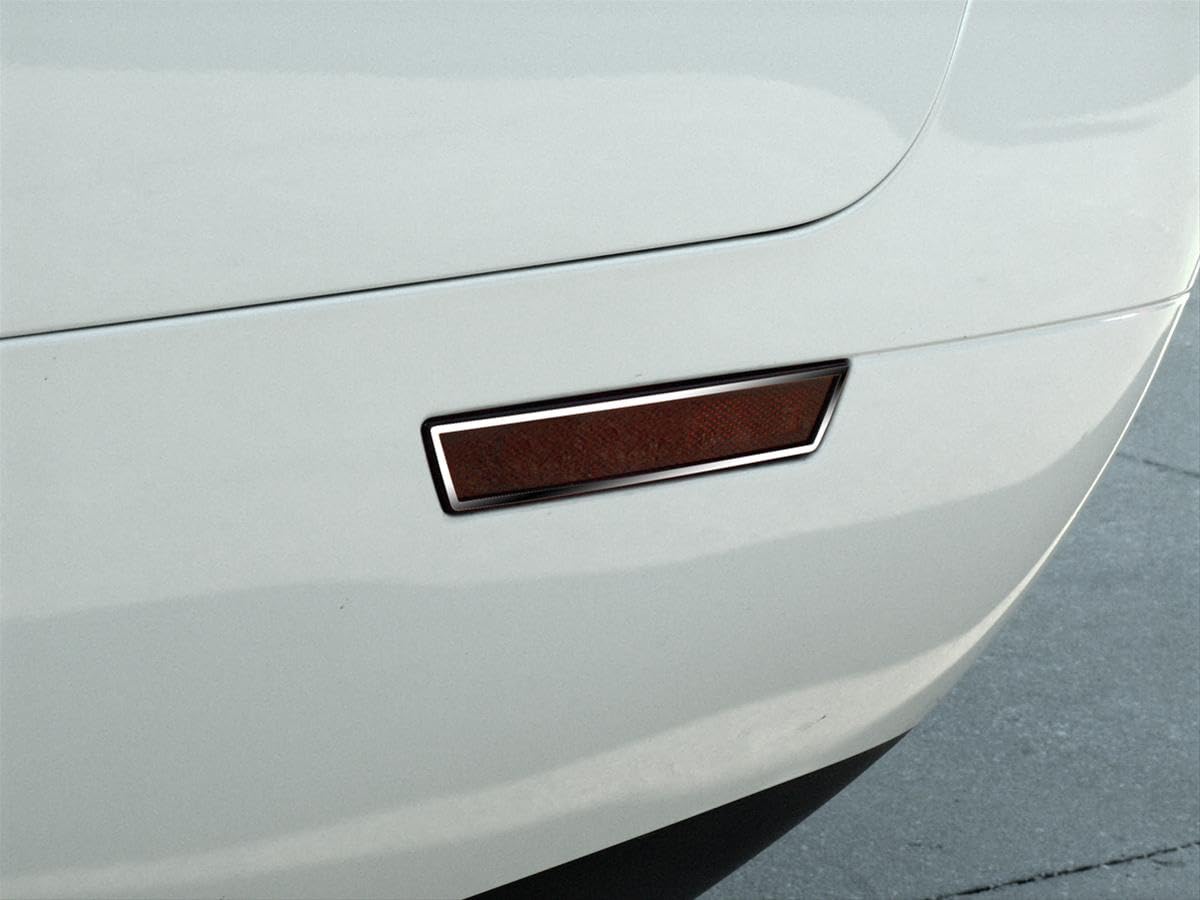 Premium American Car Side Marker Trim - Chrome & Black LED Accent Lights for Enhanced Visibility & Style - Perfect for Night Driving & Custom Car Modifications
