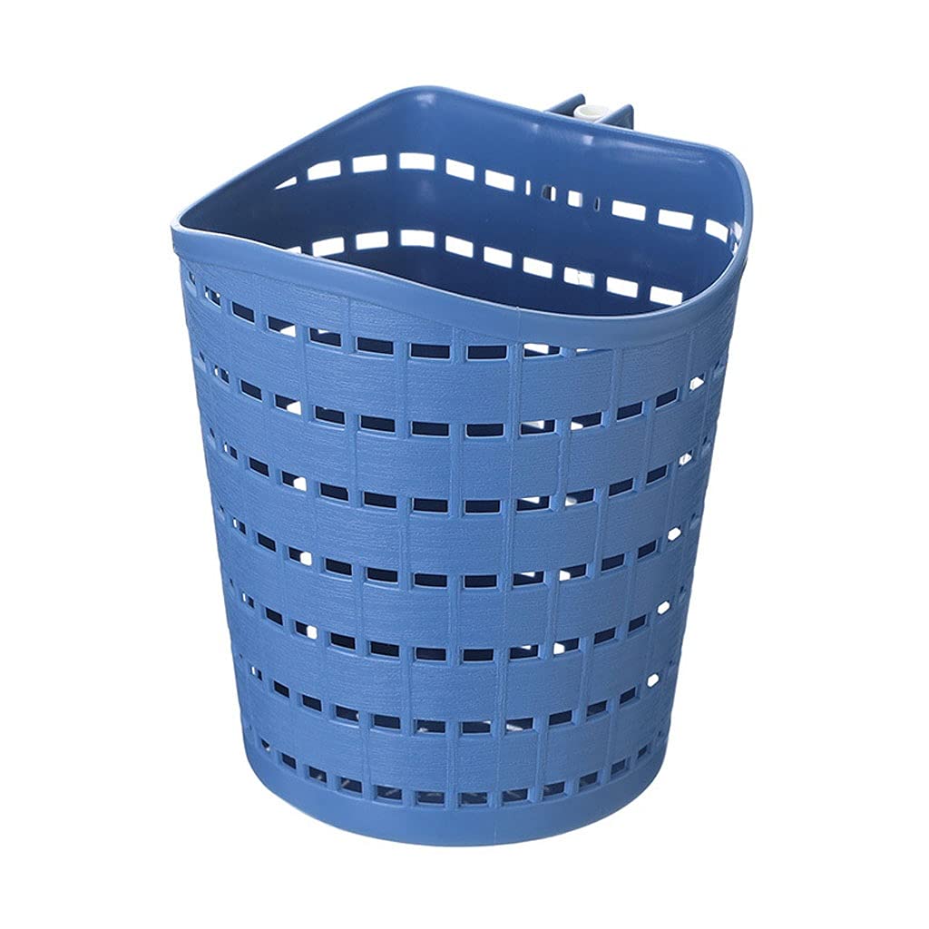 Eco-Friendly Mini Woven Trash Can - Hanging Desktop Garbage Bin for Bathroom, Office & Kitchen - Creative Hollow Design Storage Basket (Yellow) - Perfect for Small Spaces & Waste Management