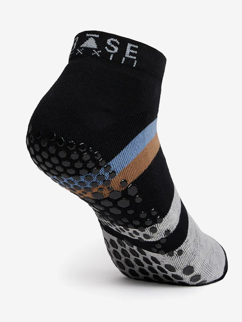 Base 33 Low Rise Grip Socks for Women & Men - Non-Slip Yoga Socks with Arch Support - Perfect for Yoga, Pilates, Barre & Workout at Home or Gym