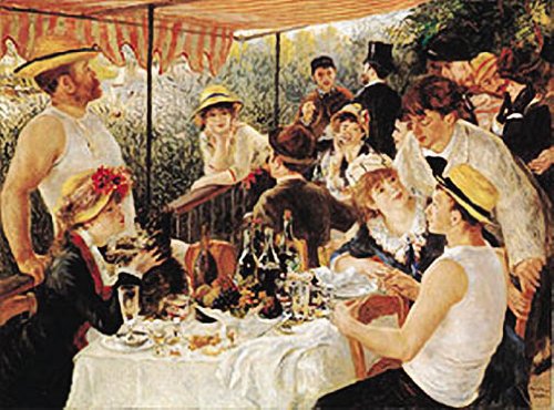 Hot Stuff 2009-16x20-GC The Luncheon Of The Boat Party Wall Art Poster - Vintage French Impressionist Painting Reproduction for Home Decor, Office & Gallery Display
