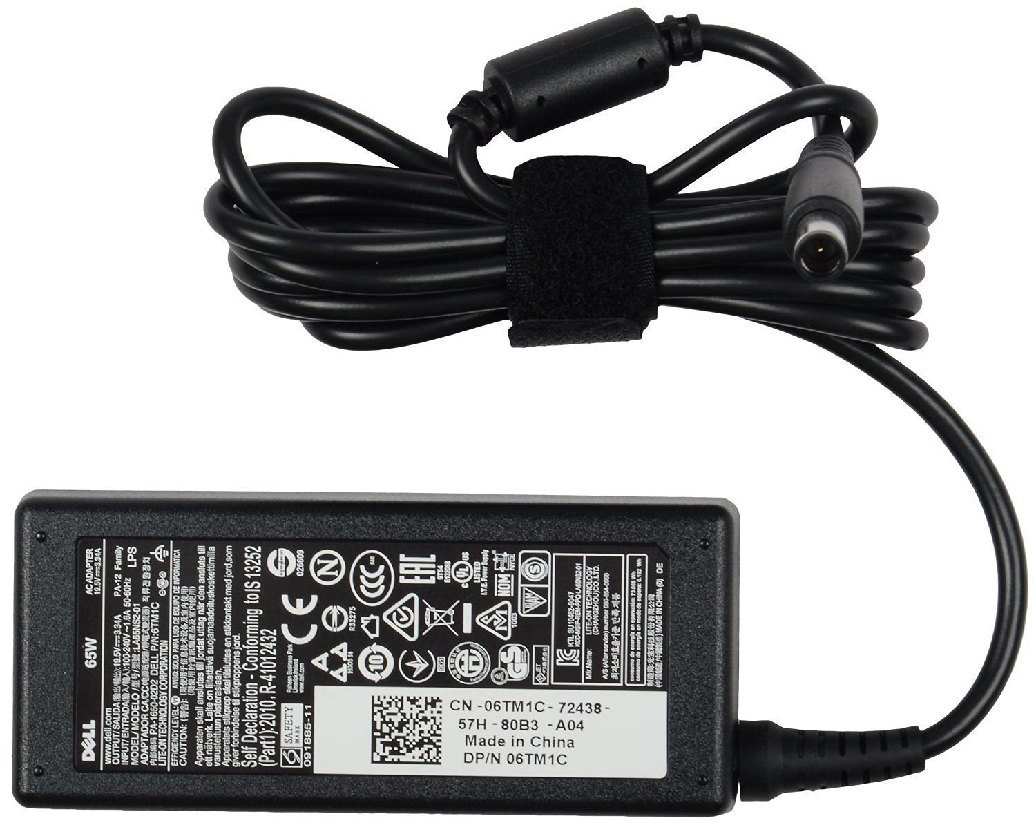 Original 65W AC Adapter Charger for Dell Precision M4800 M6800 Laptop - Power Supply Cord with Fast Charging - Perfect for Home, Office & Travel Use