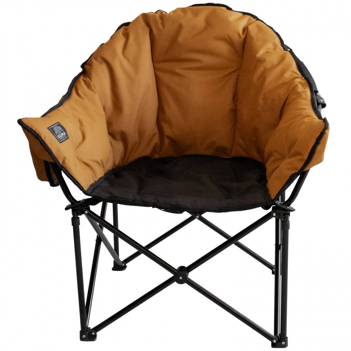 KUMA Lazy Bear Chair - Oversized Plush Gaming Chair with Footrest, Sierra/Black - Perfect for Gaming, Relaxing & Small Space Living Rooms