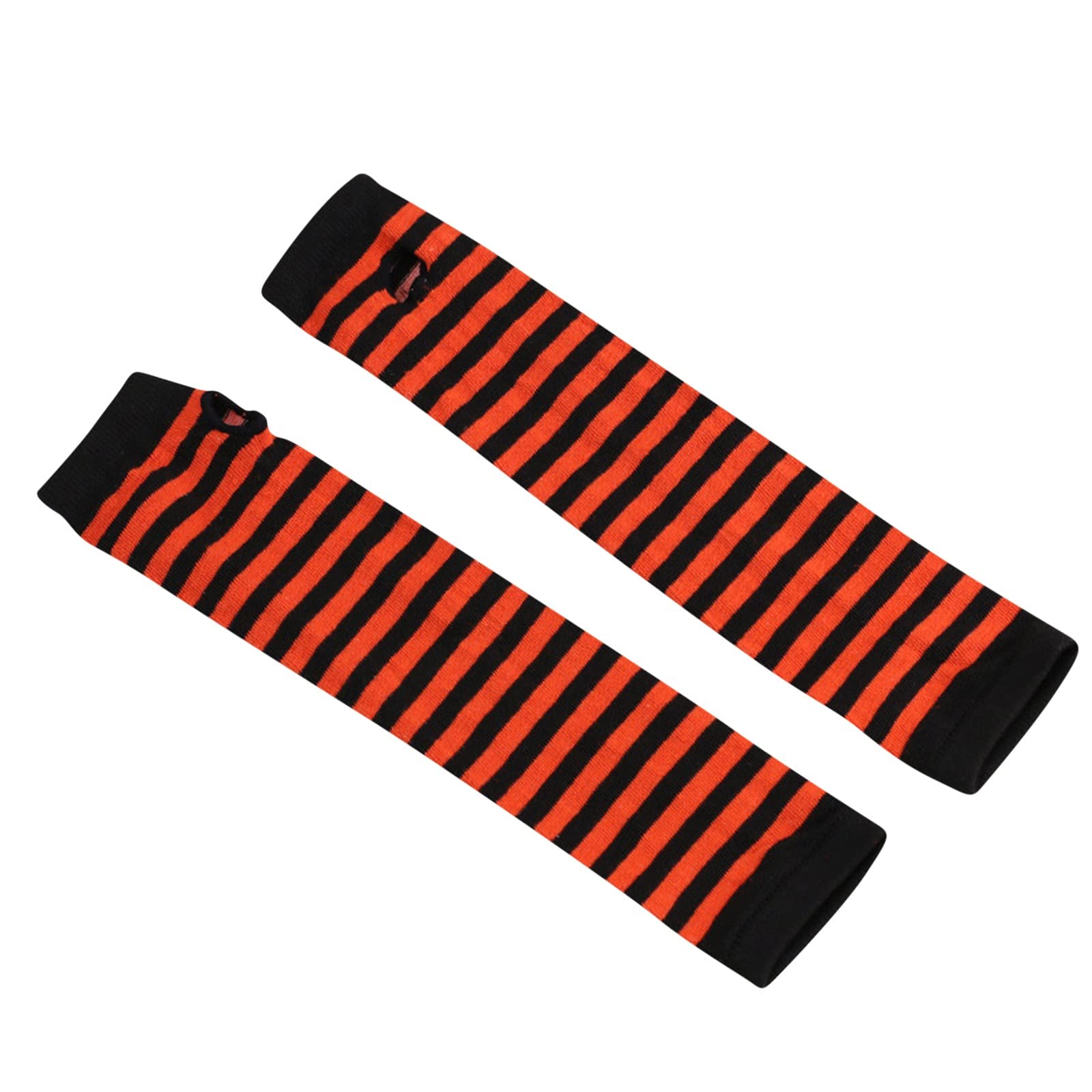 Gothic Fingerless Arm Warmer Gloves for Women - Punk Style Long Gloves for Cold Weather, Motorcycle Riding, and Fashion Outfits