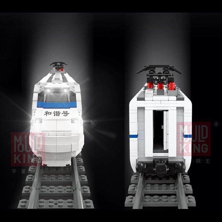 Mould King 12002 World Railway: CRH2A High-Speed Train Dining Car Building Blocks Set - Perfect for Train Enthusiasts & Model Collectors | Great Gift for Kids & Adults | Play, Display & Educational Scenes