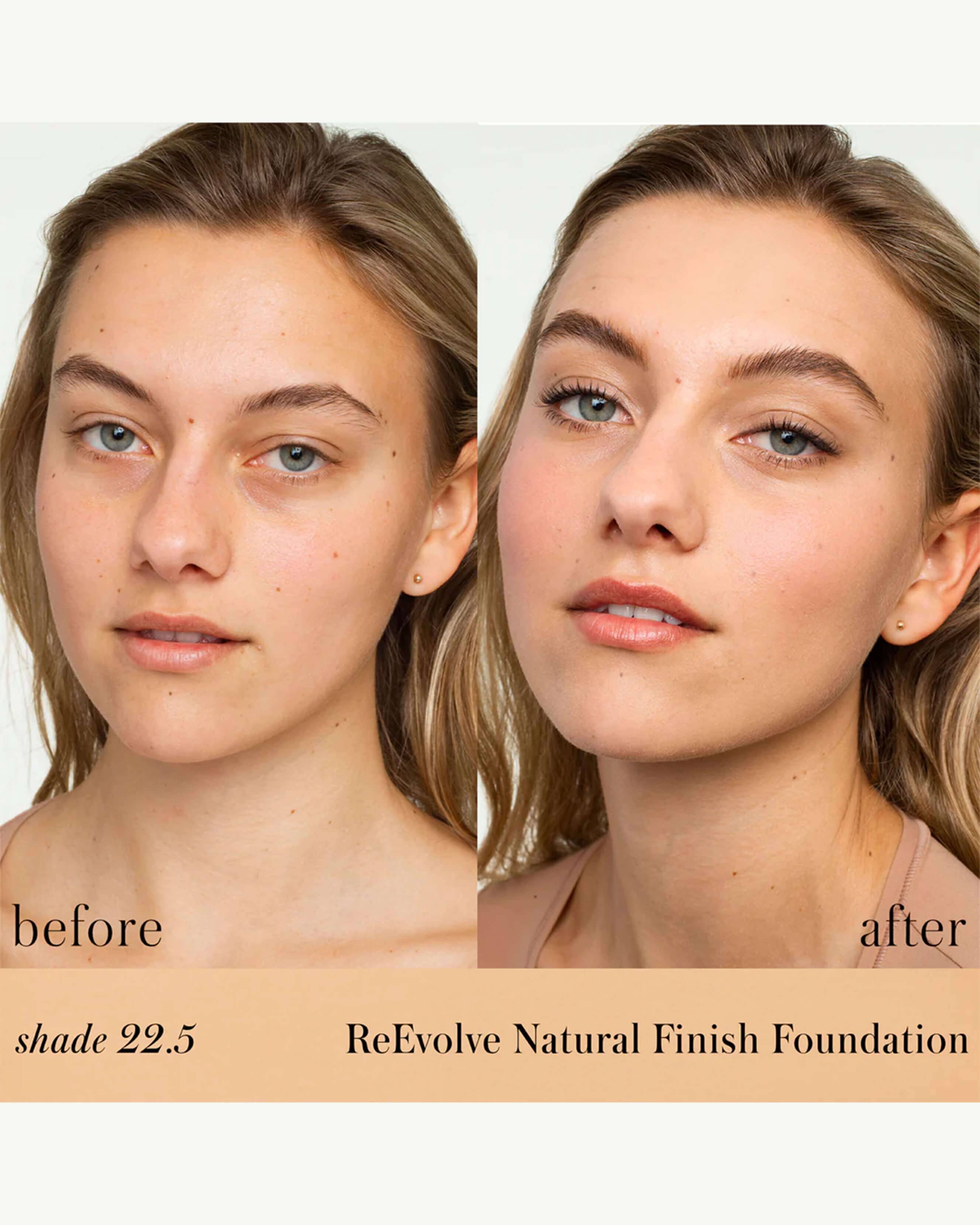 ReEvolve Natural Finish Foundation - Lightweight, Buildable Coverage for Flawless Skin | Vegan & Cruelty-Free Makeup | Perfect for Daily Wear & Special Occasions