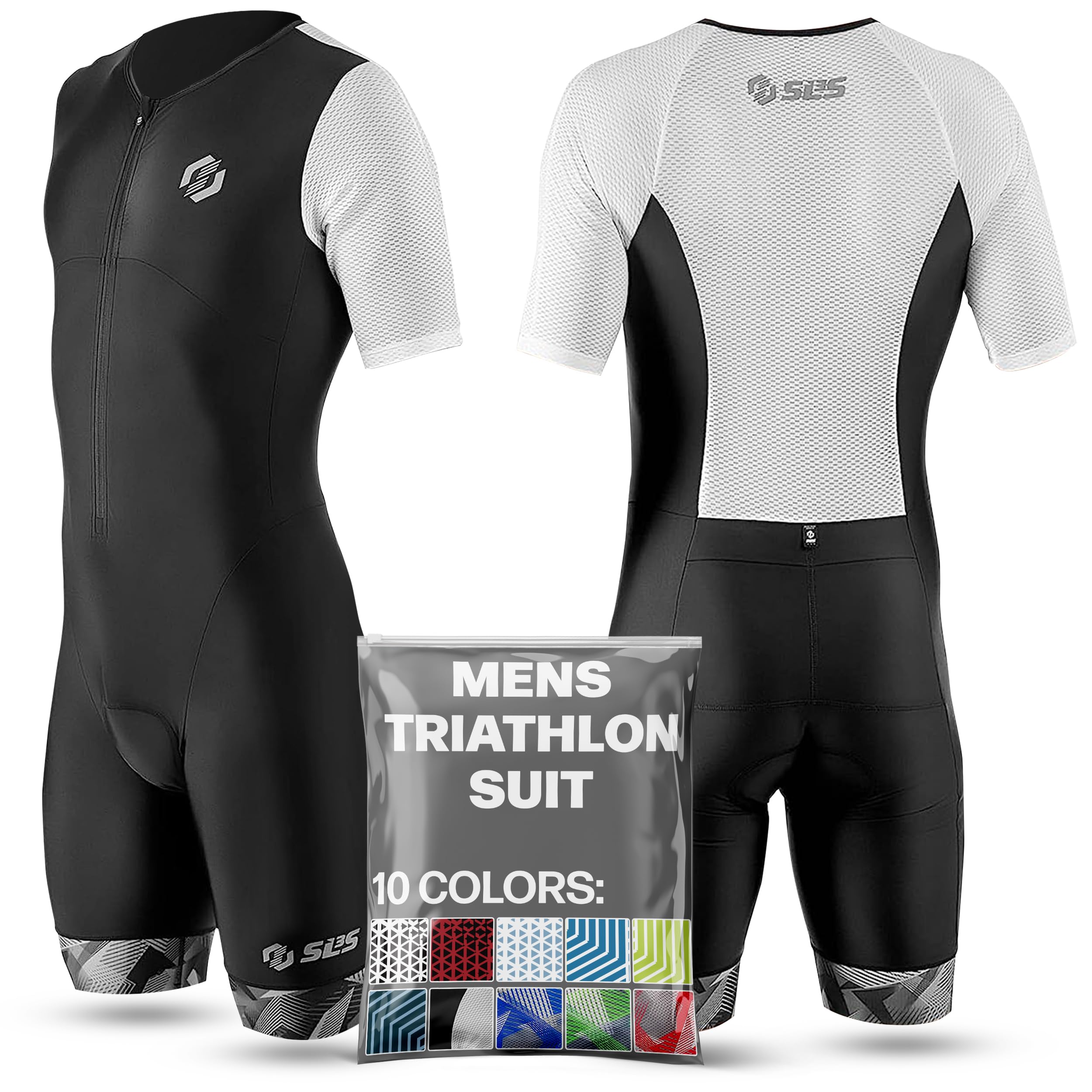 **Men's Triathlon Suit – Lightweight Aerodynamic Sleeved Trisuit with Premium FX Fabrics & 2 Pockets – Ideal for Ironman, Sprint & Olympic Triathlon Races**