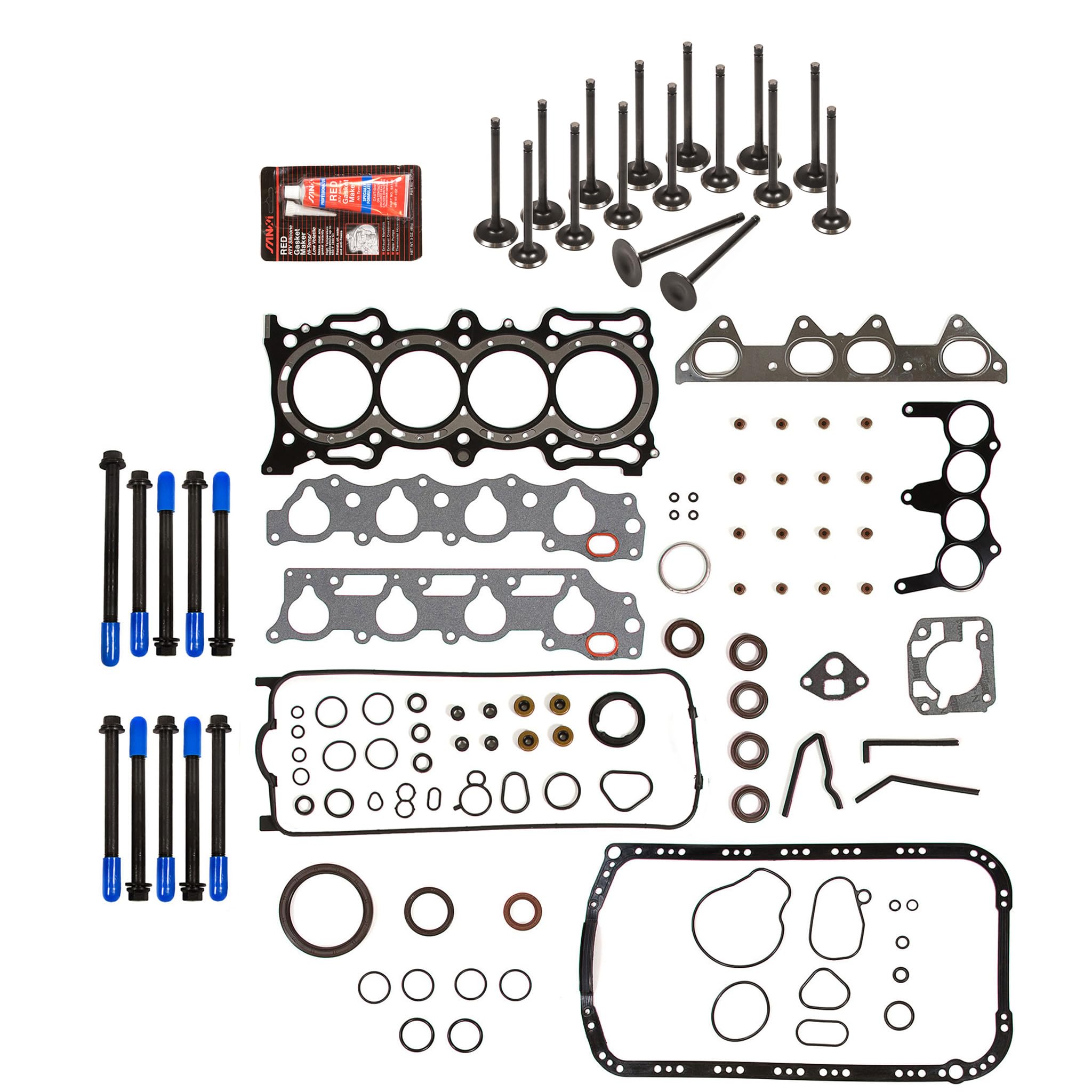 MA-4216953925 MLS Full Gasket Set - Intake & Exhaust Valves - Compatible with 1994-1997 Acura Honda 2.2L F22B1 SOHC Engine - Perfect for Engine Rebuild & Performance Upgrades