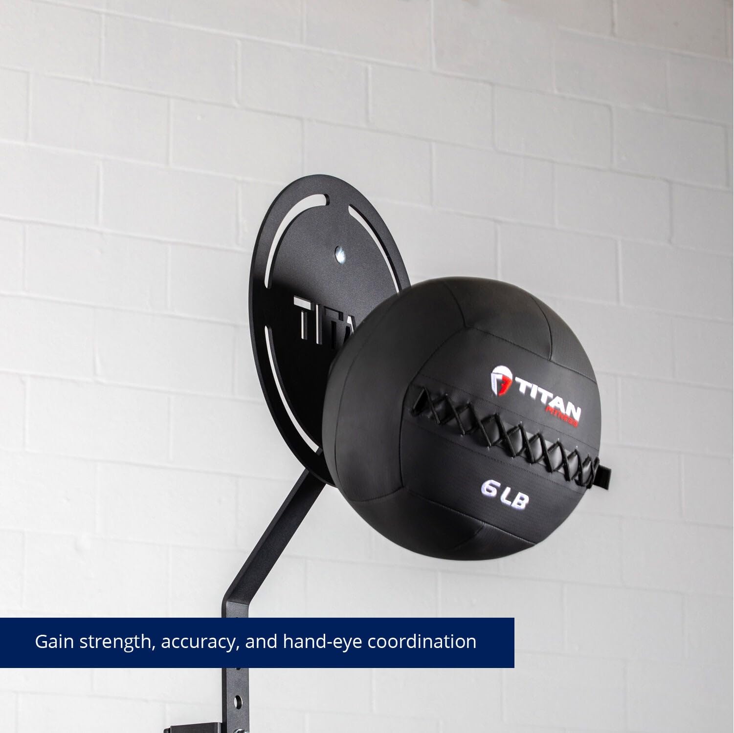 Titan Fitness Wall Ball Target Mount for T-3 & X-3 Series Racks with Extension - Perfect for CrossFit, Home Gym & Functional Training Workouts