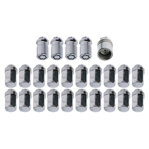 ACDelco 4-Pack Chrome Wheel Lock Kit M12x1.5 for GM Vehicles - Secure Your Rims