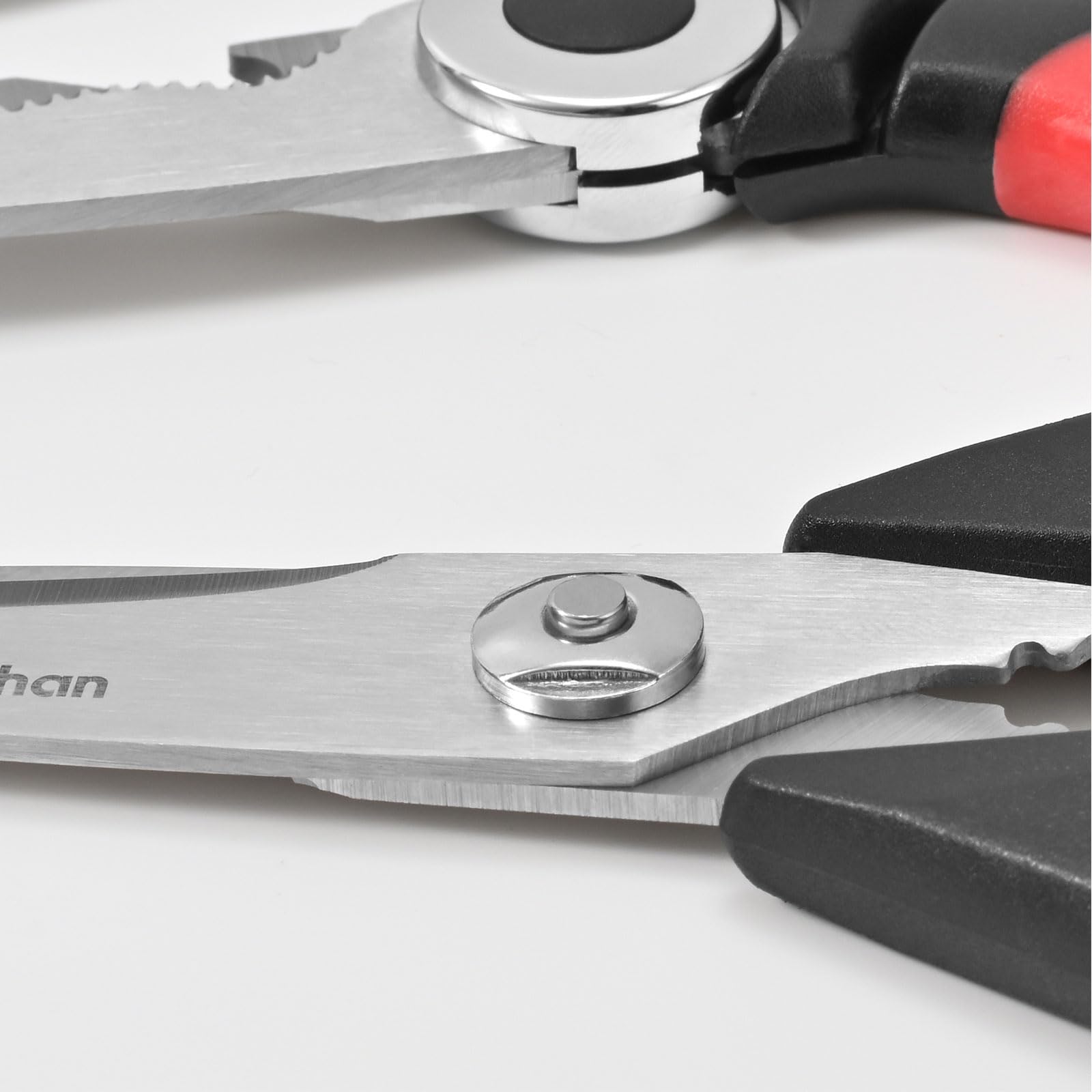 Heavy Duty Kitchen Scissors Set - 5 Stainless Steel Cooking Shears with Holder for Multipurpose Use in Food Prep