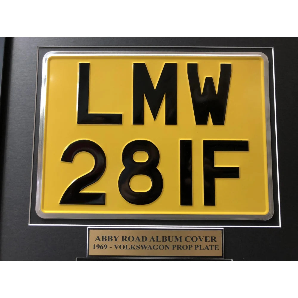 The Beatles Abbey Road Album Cover Car License Plate Frame - Vintage Collage Decor for Music Lovers & Beatles Fans - Perfect for Cars, Bedrooms, or Music Themed Gifts