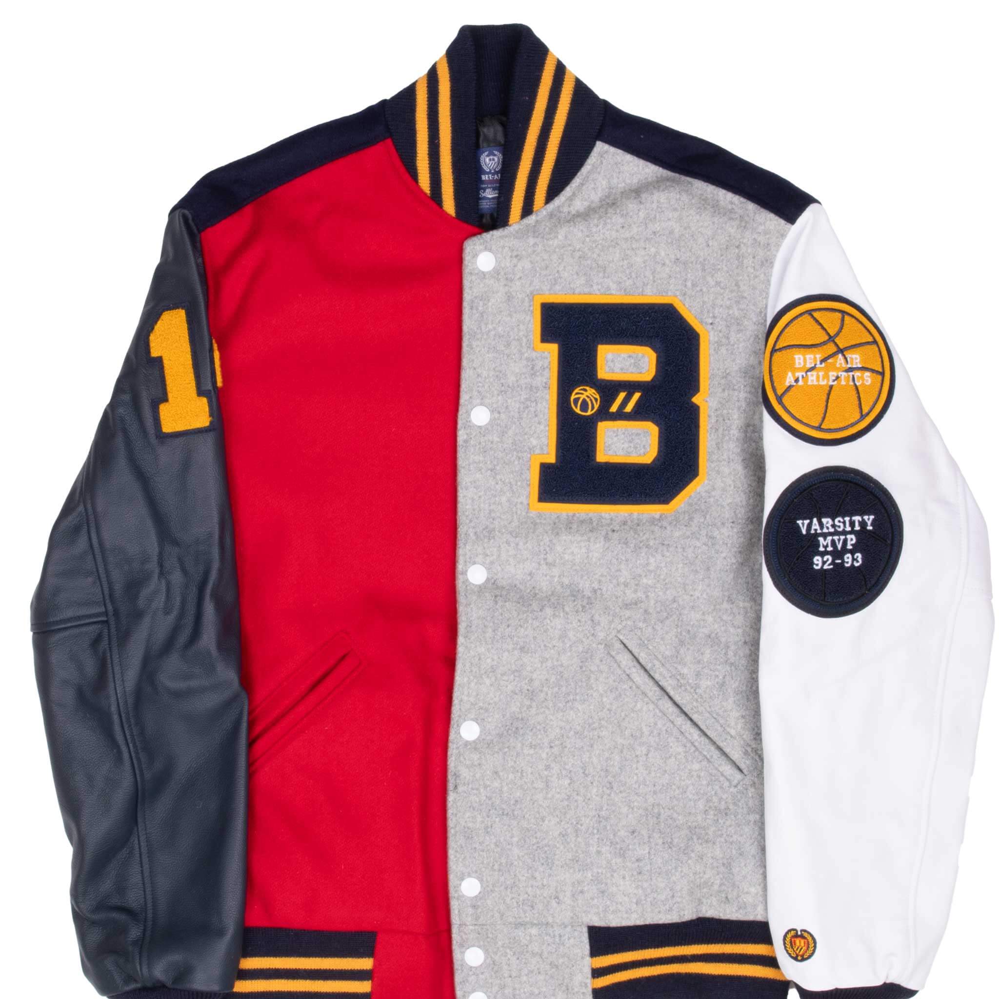 Special Edition Will Smith Bel Air Athletics MVP Varsity Jacket - Large Size Deadstock Vintage | 90s Hip Hop Fashion, Streetwear Collectible for Men