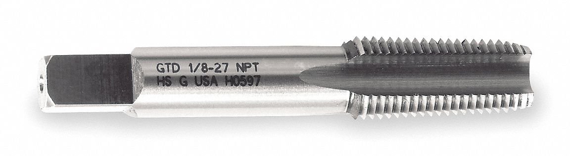 3/4-14 Taper Pipe Tap Uncoated 5 Flute - High-Quality Threading Tool for Plumbing, Pipe Fittings & DIY Projects