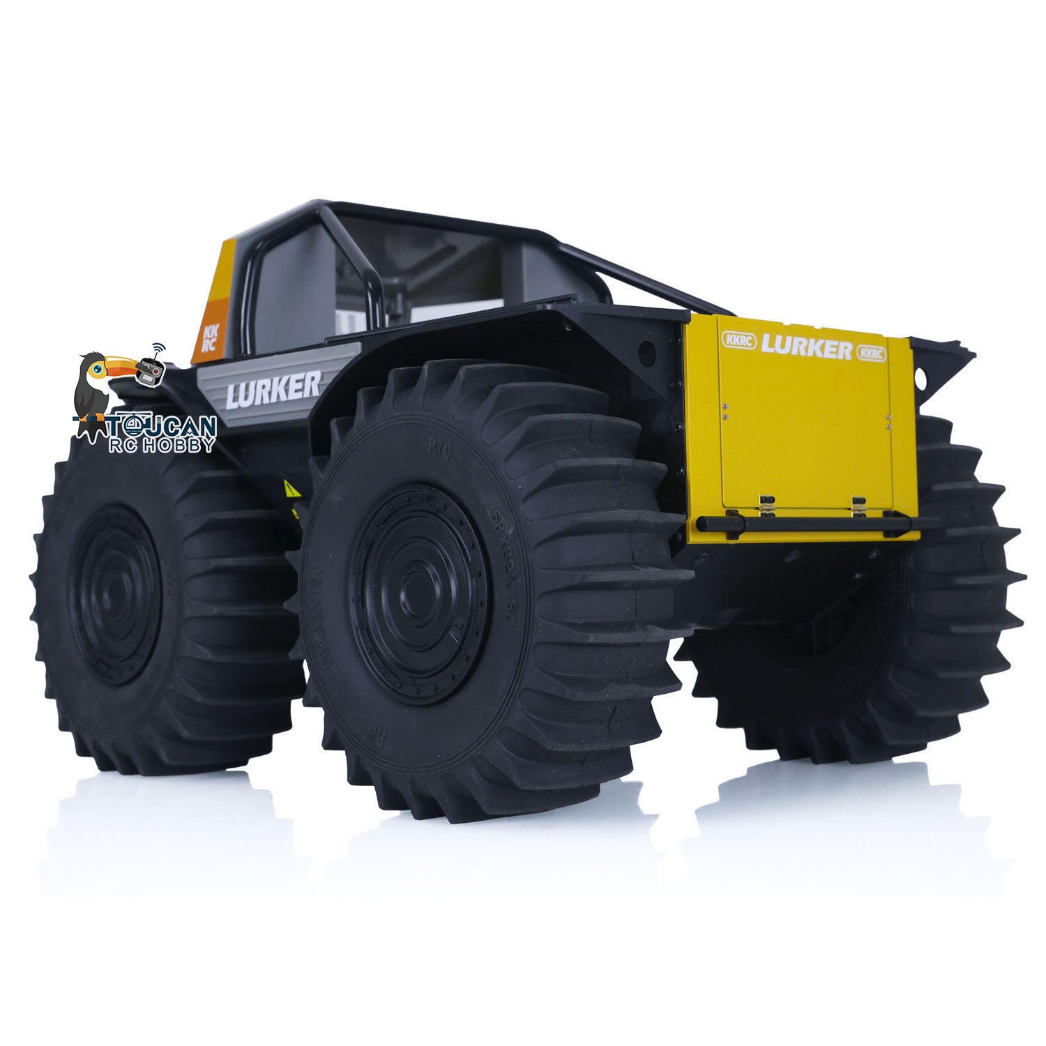 1/10 Scale All-Terrain RC Off-Road Vehicle - Amphibious Climbing Car Kit/RTR with Painted Body, LED Lights & Sound System - Perfect for Outdoor Adventures, Racing & Water Play