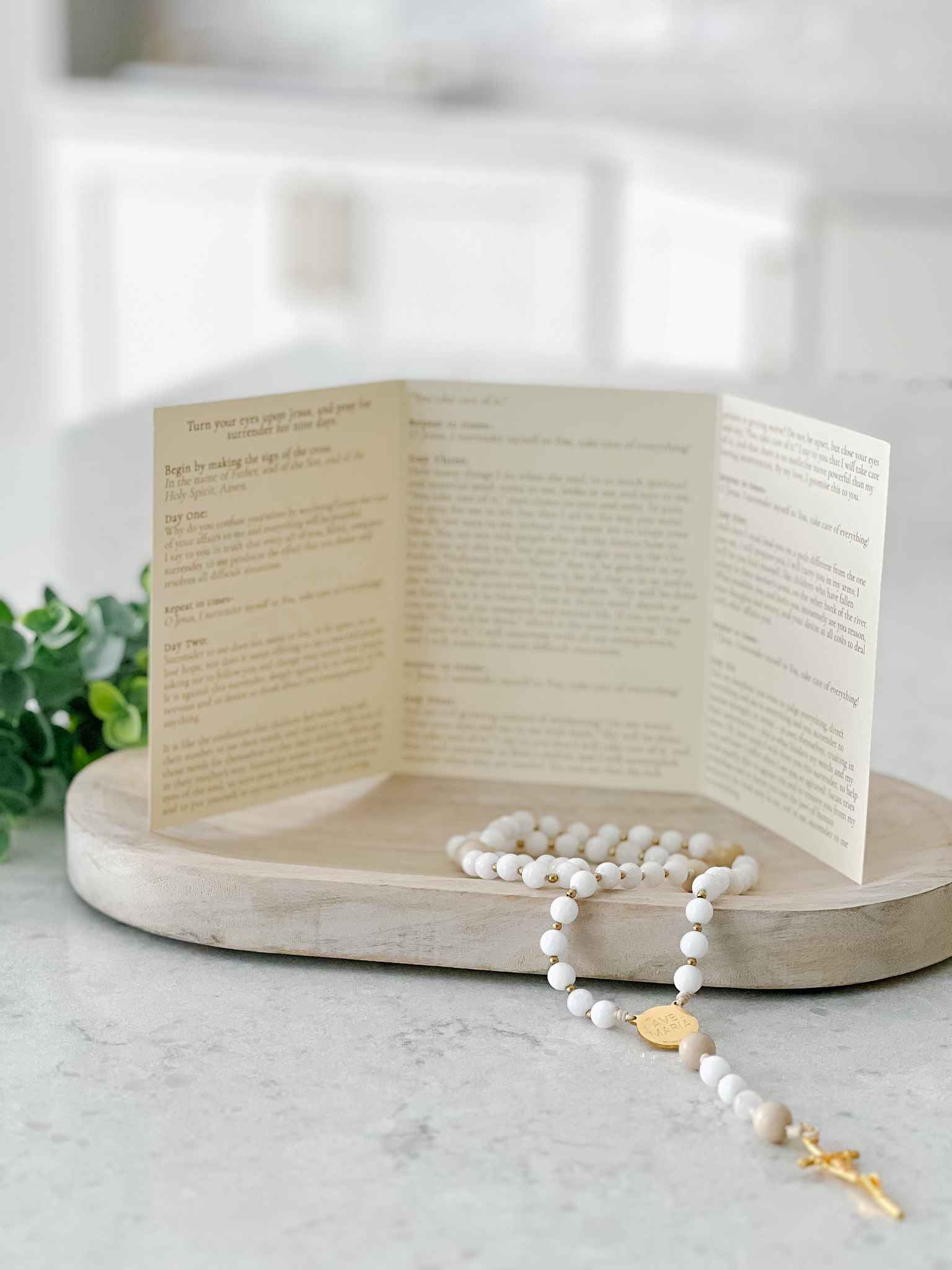 Surrender Novena Prayer Card - Religious Devotional Card for Catholic Faith - Perfect for Prayer, Meditation & Spiritual Growth