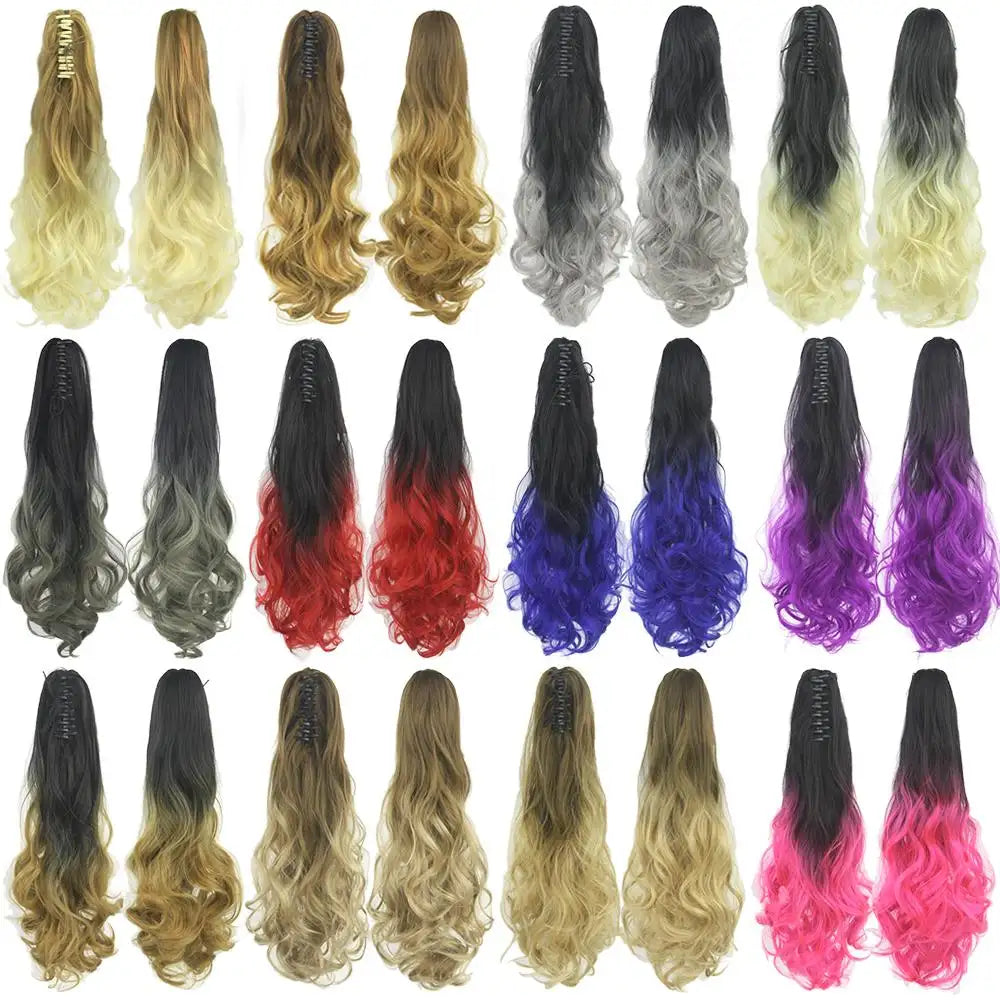 Long Curly Synthetic Clip-In Ponytail Hair Extension - Extra Length for Volume & Style | Perfect for Parties, Weddings & Everyday Wear