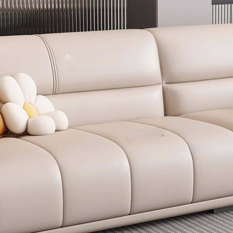 L-Shaped Sectional Sofa with Chaise Lounge - Reversible Right/Left Facing, Solid Pine Wood Frame & Hidden Support - Perfect for Living Room, Home Theater or Office Lounge