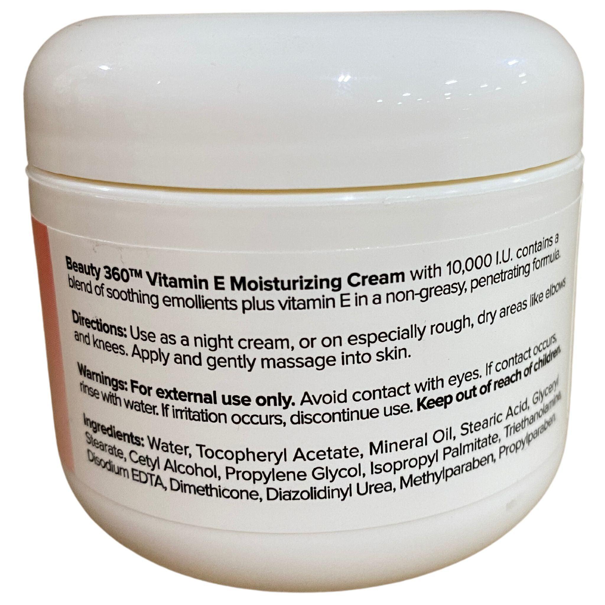 Beauty 360 Vitamin E Moisturizing Cream 4OZ (48 Pcs Bulk) - Hydrating Face & Body Lotion for Dry Skin - Perfect for Daily Skincare Routine & Gift Sets