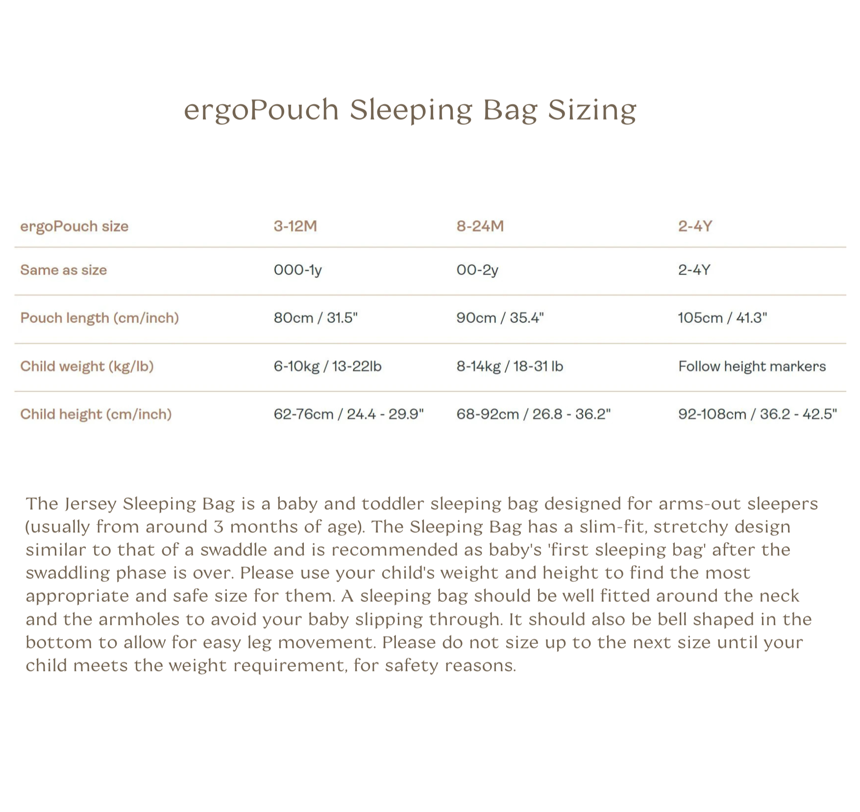 ErgoPouch TOG 1.0 Long Sleeve Baby Sleeping Bag - Soft Oatmeal Marle for Safe & Comfortable Infant Sleep - Perfect for Nursery, Daycare & Travel