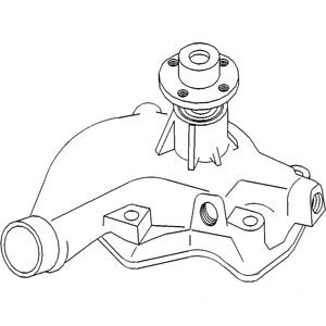 New John Deere Water Pump Assembly - Compatible with Part Numbers A-AR45332, AMAR45332, R45332, TPAR45332, WN-AR45332, 101903, 1406-6203, AR45332-R, R26337, R27547, R34977, R34982, R41315, R41318, R44122 - Perfect for Tractor, Combine & Agricultural Equipment Maintenance