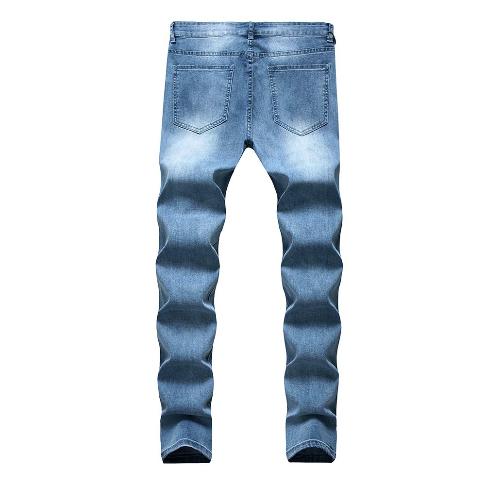 Men's Classic Slim Fit Stretch Skinny Jeans - Comfortable & Stylish Denim Pants for Casual Wear & Night Out