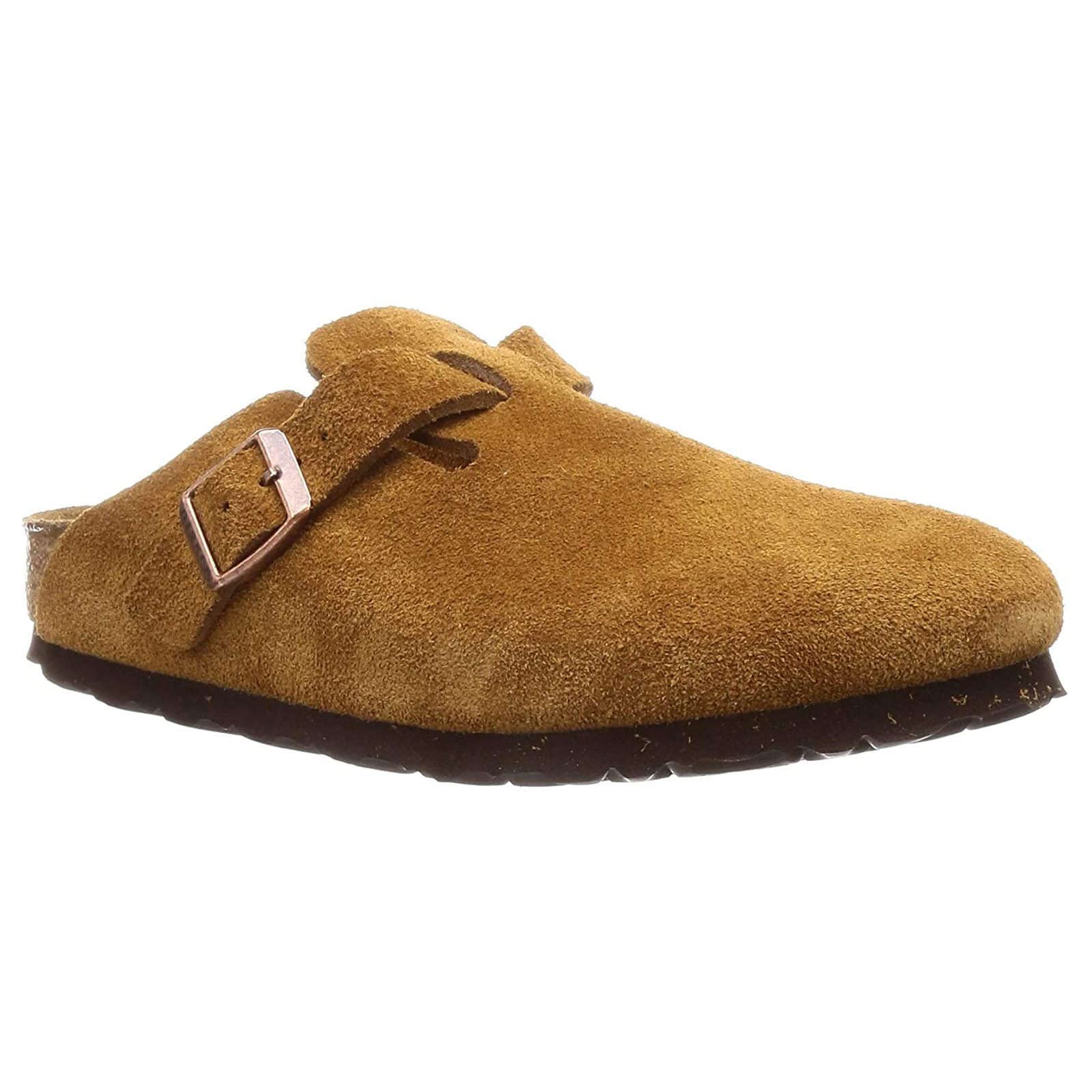 Birkenstock Boston SFB Mink Suede Clogs Women's Size 37 - Comfortable Slip-On Shoes for Home, Office & Casual Wear