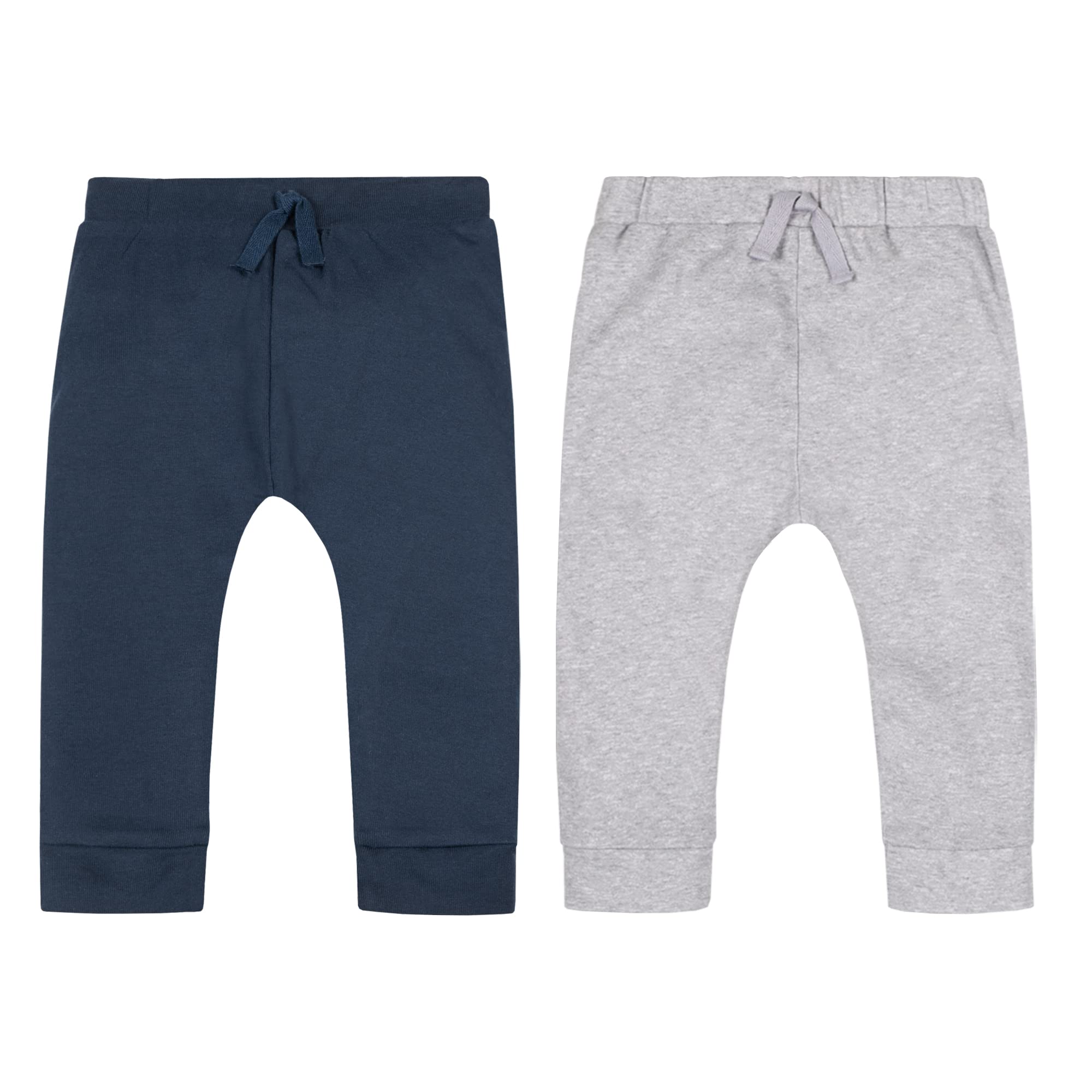Lamaze Organic Cotton Baby Boys' Jogger Pants - 2 Pack Soft Pull-On Pants for Infants & Toddlers - Perfect for Playtime, Daycare & Comfortable Everyday Wear