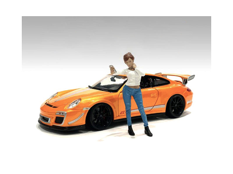 1/18 Scale Model Car Meet Figurine - Realistic Miniature Figure for Diecast Car Displays & Dioramas by American Diorama - Perfect for Model Car Enthusiasts & Collectors
