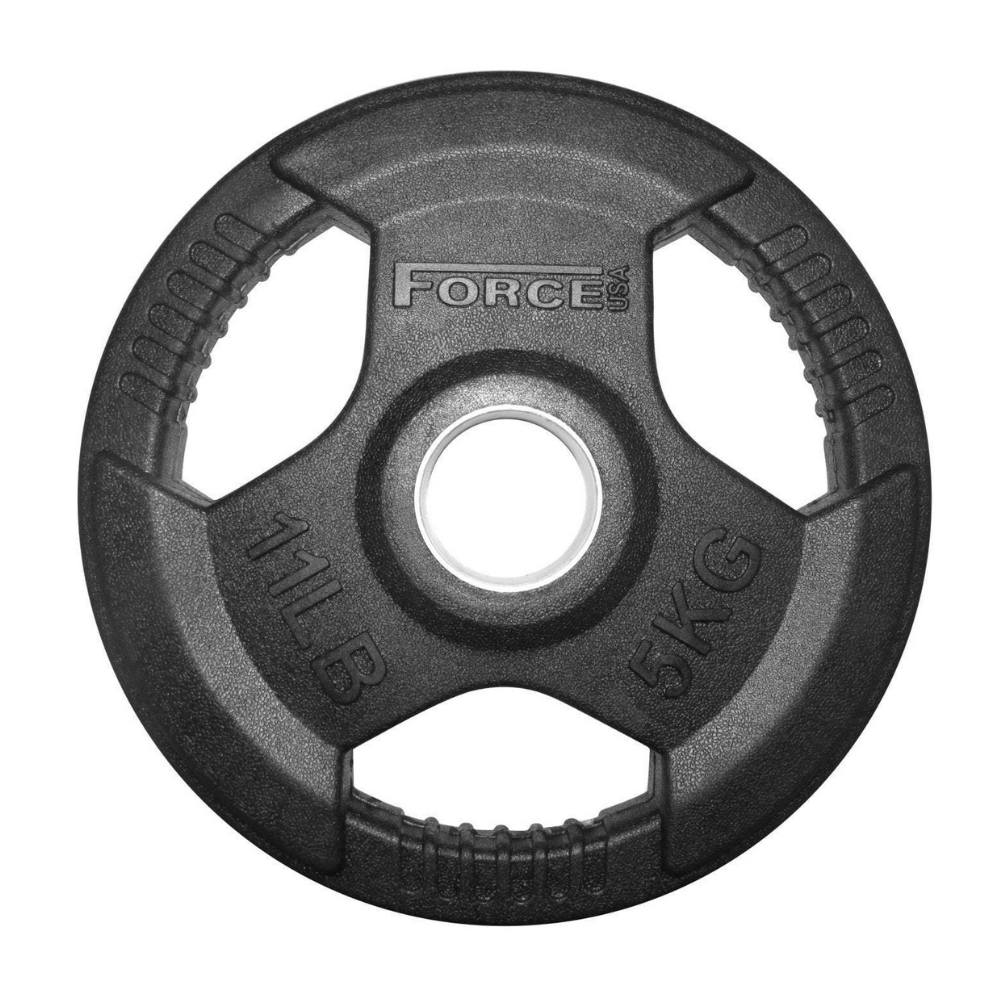 Force USA 95kg Olympic Barbell & Weight Plates Set - Home Gym Strength Training Equipment for Weightlifting & CrossFit Workouts