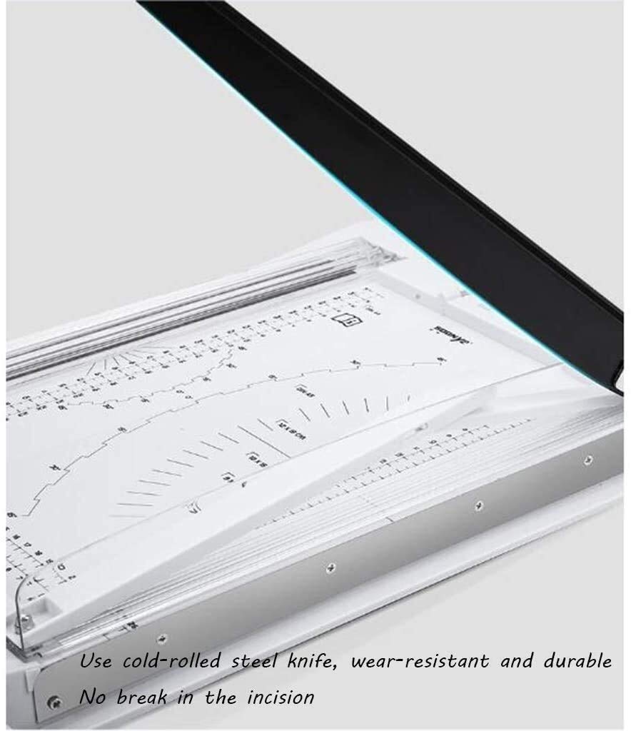 Premium Titanium A4 Paper Cutter & Trimmer - Portable Guillotine Scrapbooking Tool with Side Ruler for Office, Crafting & DIY Projects | Perfect for Card Making, Photo Albums & Document Cutting
